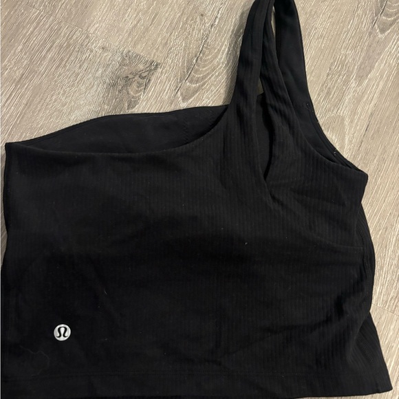 Lululemon Black Ribbed Nulu Tank Top Size 4 - Picture 5 of 6
